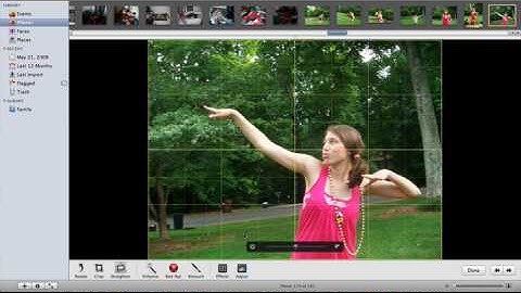 Rotate and straighten photos in iPhoto