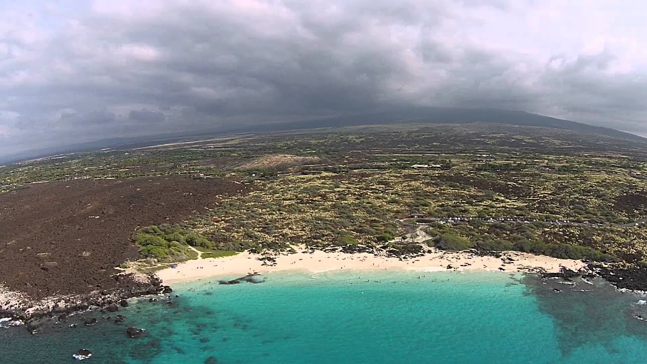 vision spinner 2 Flying Sideways By Manini'owali Beach, Kona Coast, Big Island, Hawaii - DJI P2V+