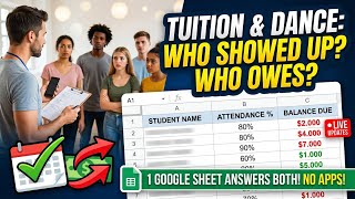Track Attendance and Fee Dues for a Coaching Class — With Just a Google Sheet Guía