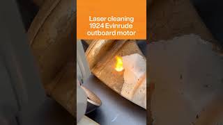 1924 Evinrude outboard propeller and drive restored in seconds