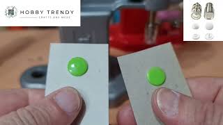 Setting The Hobby Trendy T5 Plastic Snaps With T5 Snap On Dies