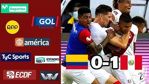 Colombia 0 - 1 Perú | Así relató Sudamérica el gol de Edison Flores