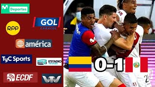 Colombia 0  1 Perú | Así relató Sudamérica el gol de Edison Flores