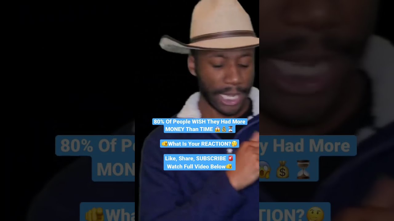 80% Of PEOPLE Wish They Had More MONEY 💵 Than TIME⏳😱🚨…