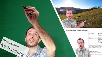 Using a green-screen (with and without a lightboard)