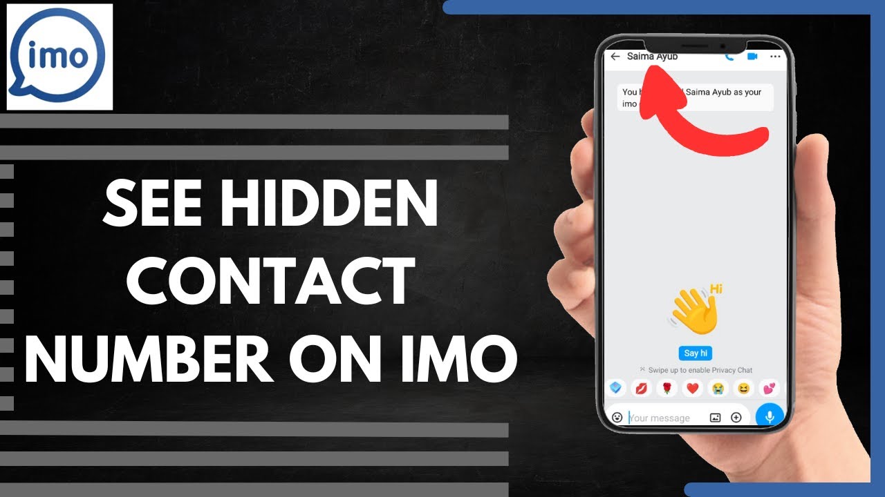 How To See Hidden Contact Number On Imo - YouTube