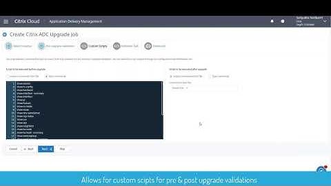 How to upgrade Citrix ADC using Citrix ADM Service