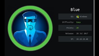 Blue Hack The Box Windows Machine (Easy) Road to OSCP