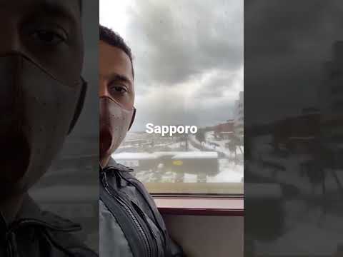 Sapporo city in winter #From Airport to Sapporo station