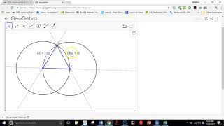 How to construct an equilateral triangle with Geogebra