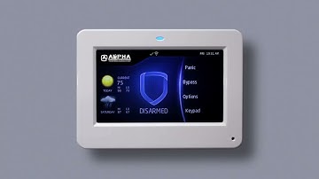 How to send a panic message on your 5 inch keypad