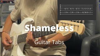 Video thumbnail of "Shameless by Camila Cabello | Guitar Tabs"