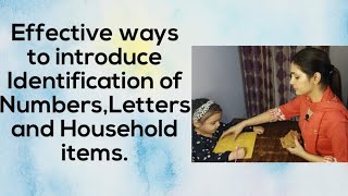 Identification of Numbers,Letters & Household objects/Recognizing Numbers/Learning Diability
