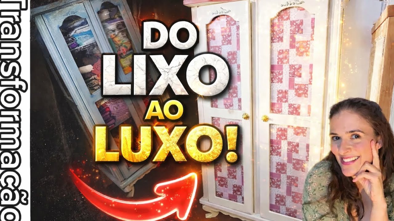 Antes e Depois: Reforma de Móvel de MDF Simples (Do Lixo ao Luxo!)