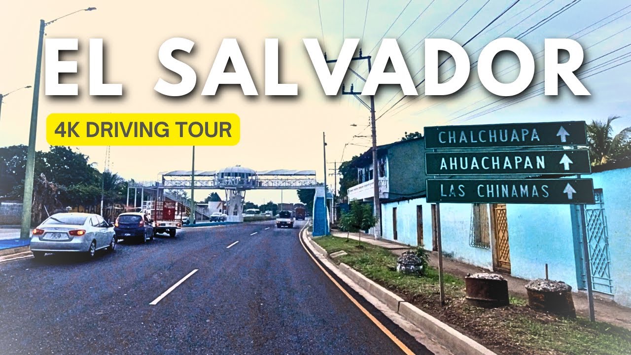 Las Chinamas, El Salvador 🇸🇻 - Scenic drive to the El Salvador & Guatemala border - 4K Driving Tour