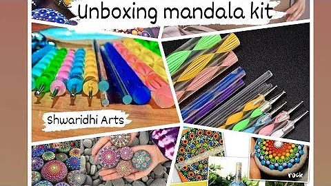 Unboxing Dot  Mandala Kit from Amazon ll #mandala #Mandalamaker #dotmandala #brasil