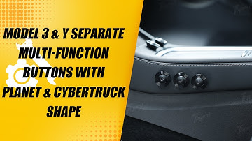 Model 3 & Y Separate Multi-function Buttons With Planet & Cybertruck Shape