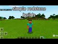 Simple redstone builds on strict gaming #minecraft