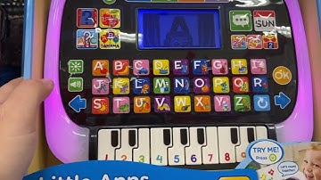 VTech Little Apps Light-Up Tablet Toy Review #vtech #learningtoys #vtechtoys 