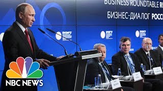 Megyn Kelly Moderates Key Session Of St. Petersburg International Economic Forum | NBC News