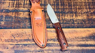 BENCHMADE SADDLE MOUNTAIN SKINNER KNIFE | STABILIZED WOOD DROP-POINT #knife #benchmadeknives