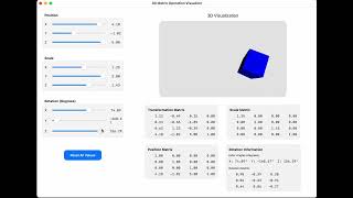 3D Matrix Operation Visualizer Demo