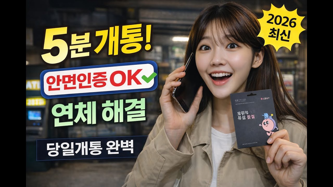 선불폰 개통방법 SK·KT 미납? 선불폰 5분 개통! 2026 안면인증 완벽 가이드 (당일 OK)