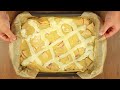 Apfelkuchen mit Pudding! Schnelles Rezept Schmackhafter Charlotte mit nur 1 Apfel!