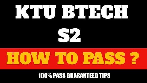 KTU BTECH S2 MATHS