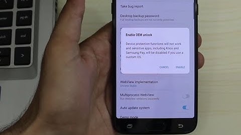 Samsung Galaxy J1/J2/J3/J4/J5/J5 Pro/J6/J7/J7 Pro/J8: How to Enable (OEM Unlock) Remove FRP Lock
