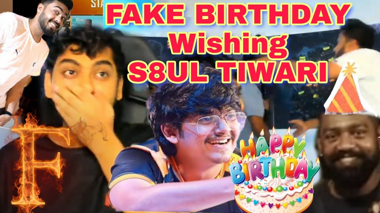S8UL Tiwari (umang) Fake Birthday wishing | Mortal best friend Umang birthday | Mamba | RegaLtoS