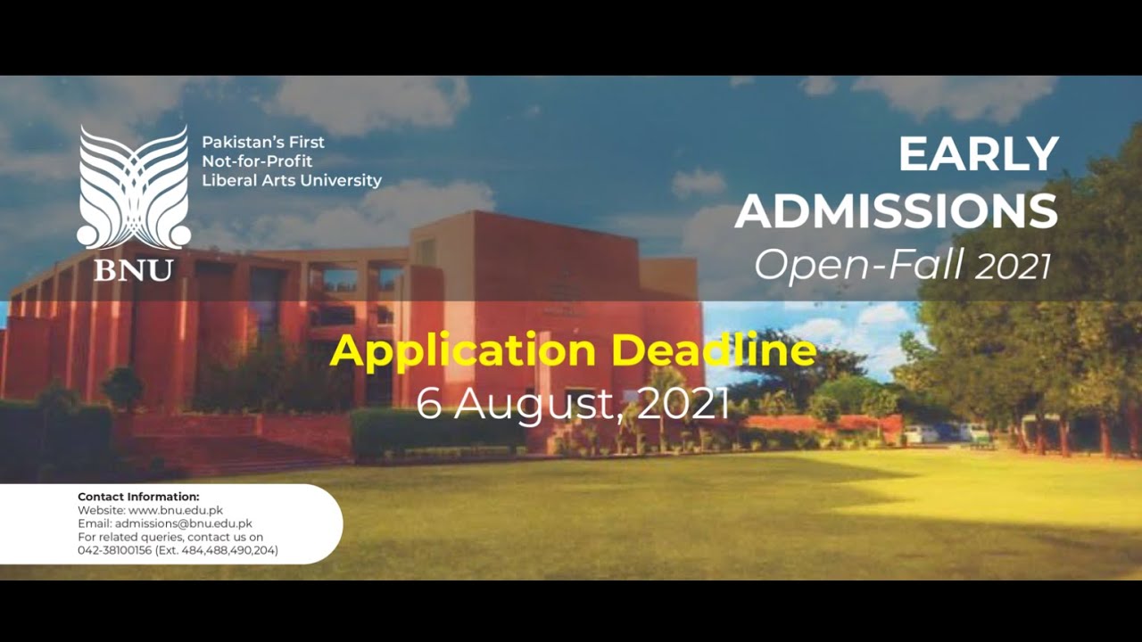 Bechonhouse National University Admissions 2021