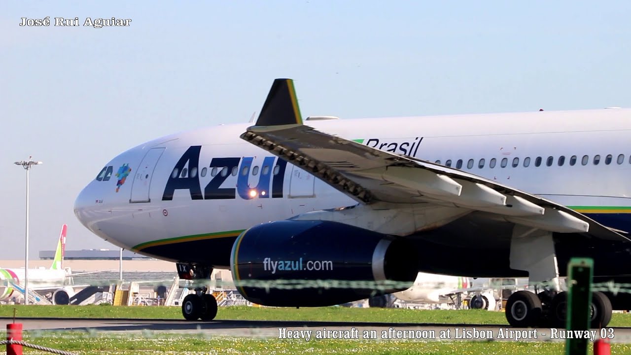 Grandes Aviões Pousando e Decolando no Aeroporto de Lisboa + Heavy Aircraft at Lisbon Airport