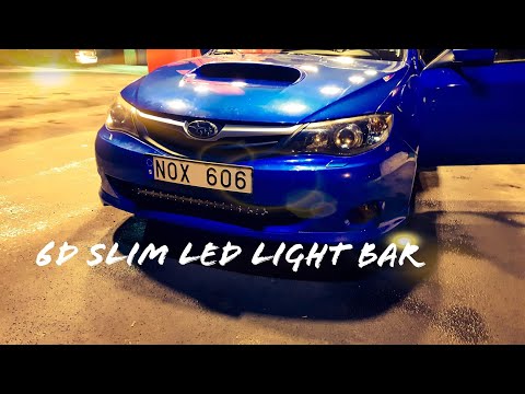 6D SLIM LED LIGHT BAR ทดลองไฟสูงติดรถ แสงสว่างแจ่มมาก