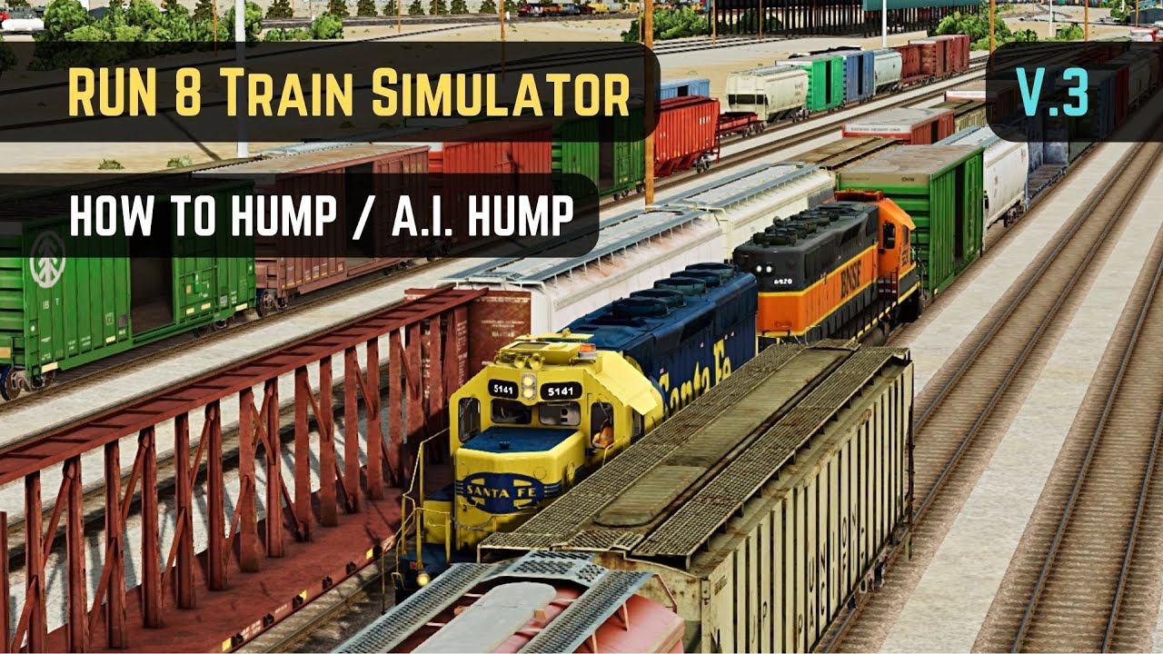 RUN 8: Train Simulator V3 — Как делать горбы и как делать горбы с помощью ИИ (все виды горбов)