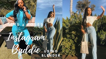 Instagram Baddie Poses Tutorial For Sims 4 using Blender