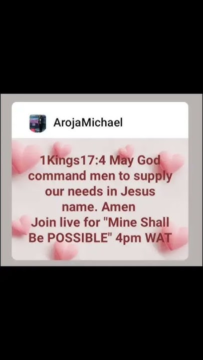 Live On Facebook Every Tuesday 4pm Nigeria Time Blessings YouTube live-on-facebook-every-tuesday-4pm-nigeria-time-blessings-youtube