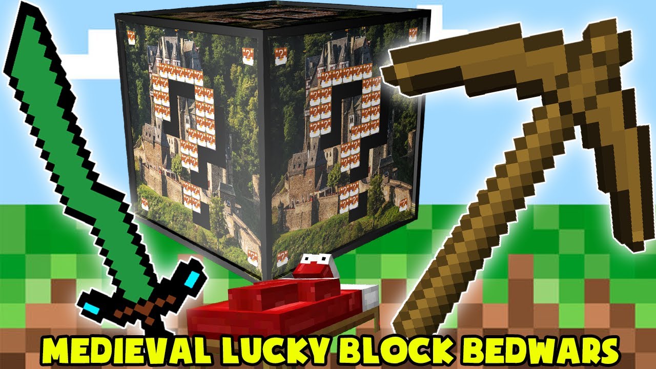 MINI GAME : MEDIEVAL LUCKY BLOCK BEDWARS ** CÚP GỖ ĐÀO ĐƯỢC MỌI THỨ ??