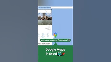 Add Google Maps to your sheets with just a few clicks 🗺️ #ExcelShortcuts #exceltips #maps #ytshorts