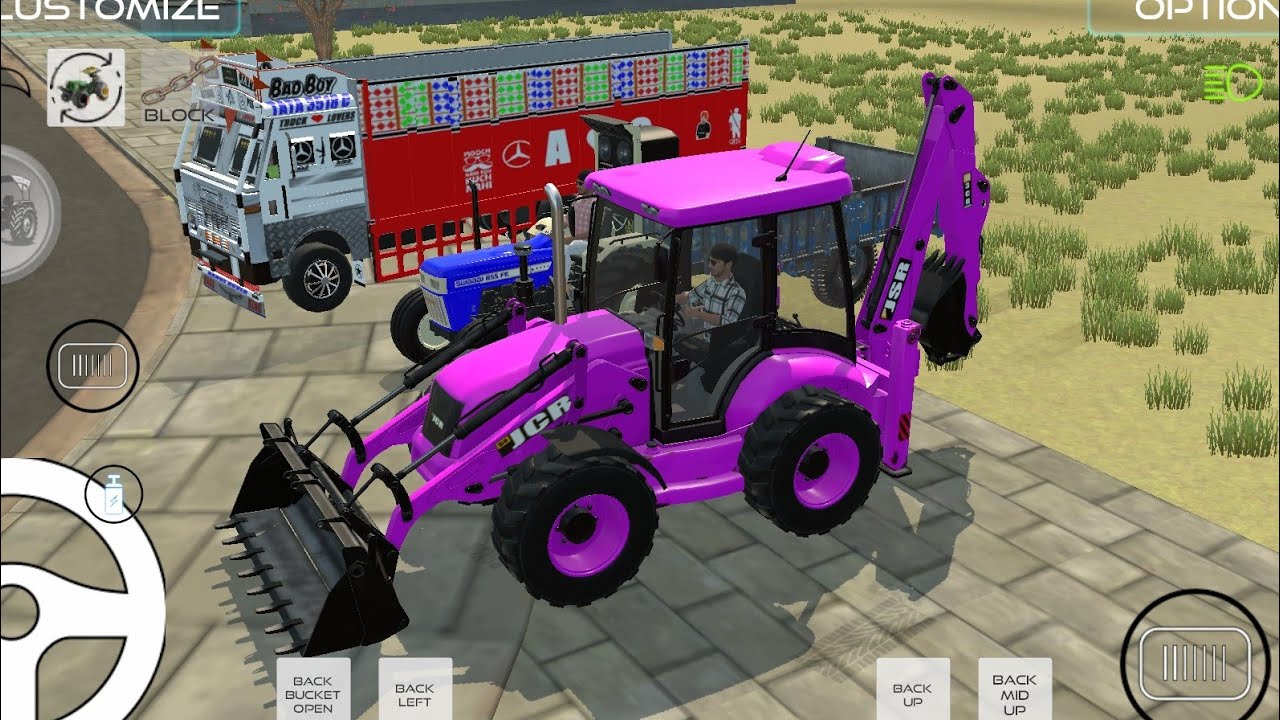 🔴Drive JCB and Uploading 🪨🏗Stone From Dumper🌋 Truck in Game #truck #jcb #tractor #dumper #games 