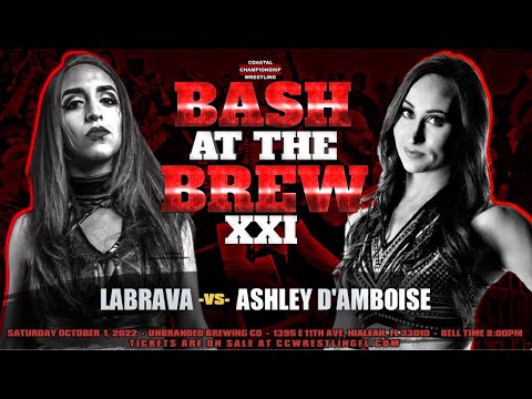 Ashley D'Amboise vs. LaBrava, CCW Bash at the Brew 21, Hialeah, FL 10.01.22 (Full Match)