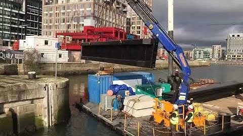 Camden Lock Stop Log Installation