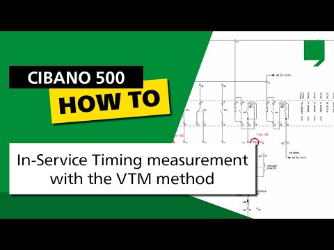 CIBANO 500 - In-Service Timing measurement with the VTM method