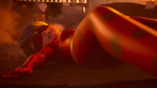 Cat Noir Saves Ladybug Scene | Miraculous: Ladybug & Cat Noir the movie 2023 | screenshot 3