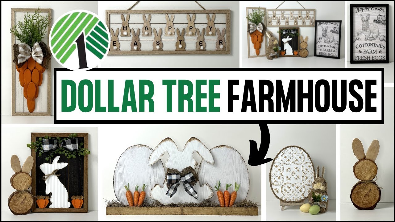 Dollar Tree Farmhouse Decor DIYs*Easter Decor DIYs