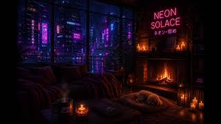 Rainy Cozy Cyberpunk Room 🌧️ | Lo-fi Ambience for Study & RelaxBu: