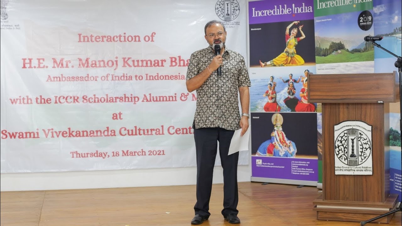 Interaction with  Ambassador Mr. Manoj Kumar Bharti with the ICCR Scholarship Alumni & Media