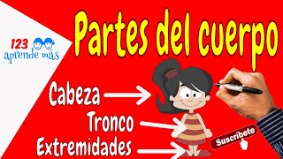 Partes del CUERPO HUMANO  para niños. (cabeza, tronco y extremidades) 👫 👈