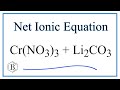 Net Ionic Equations and Spectator Ions