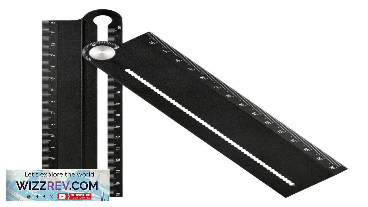 Multifunctional Aluminum Alloy Ruler High Precision 0.1 cm Versatile Measuring Tool Angle Review